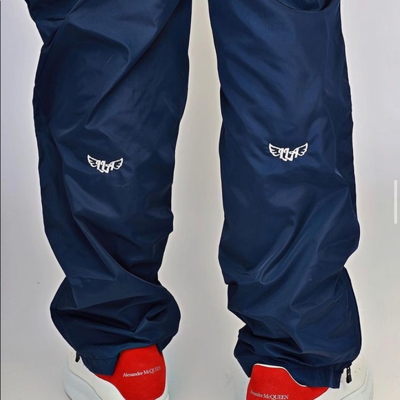 LLA Emerald Unisex Windbreaker Pants in Navy Blue